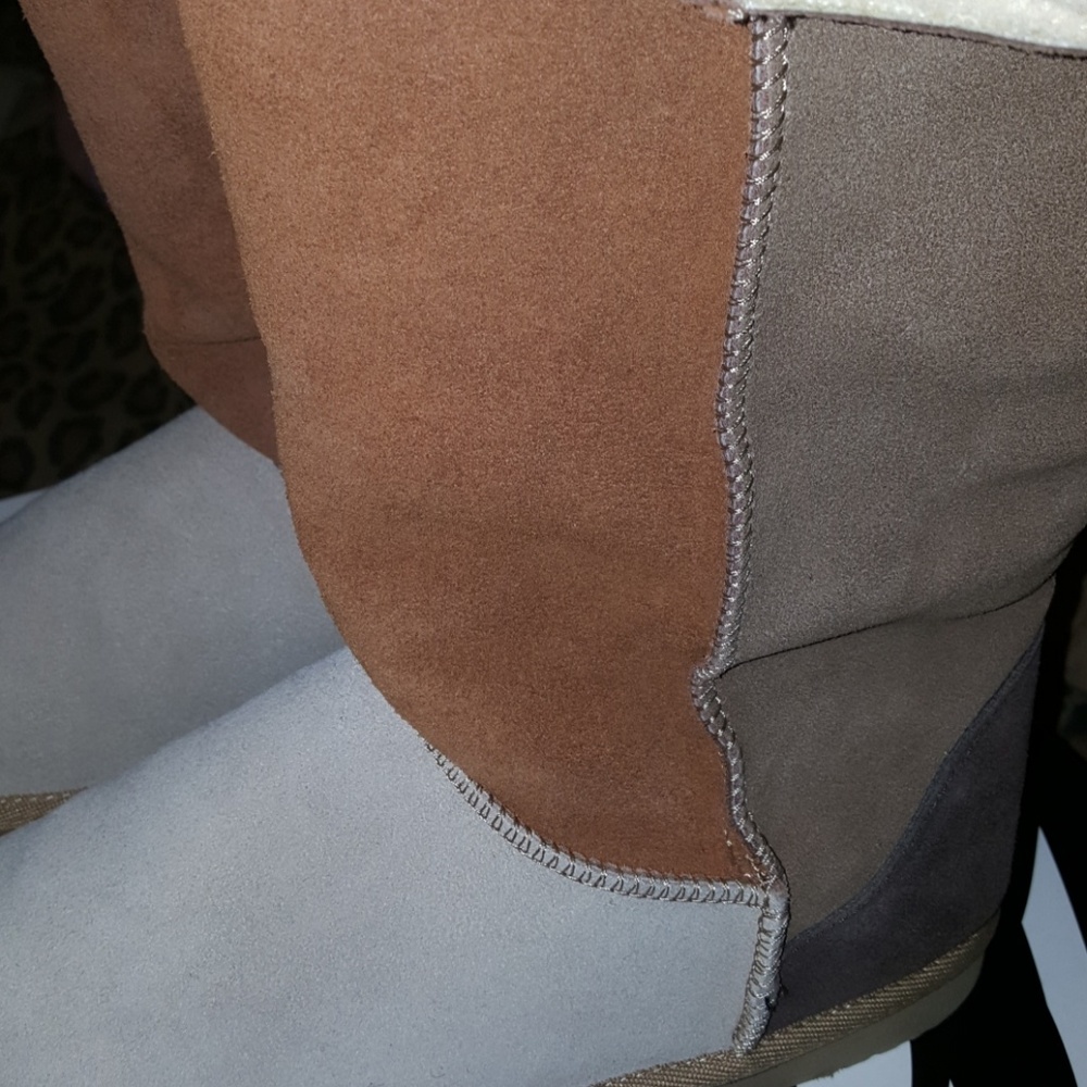 Winter Ready! Like New Ninewest Patchwork Boots - image 3